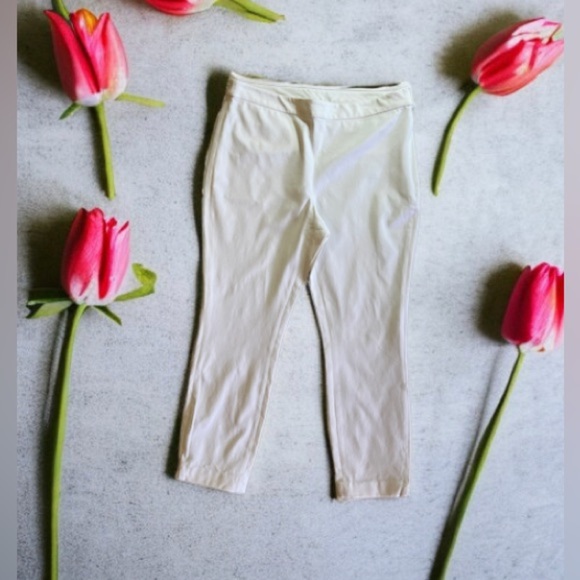 1901 White Stretch Ankle Skinny Pants, Women's Size 10  Two Pockets - Picture 4 of 16